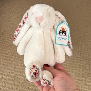 NWT JellyCat Small Blossom Lily Bunny Cream